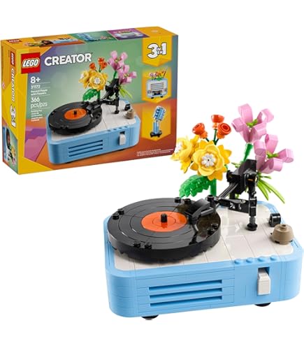 LEGO Retro Record Player Building Kit, Gift Idea for Music-Lovers